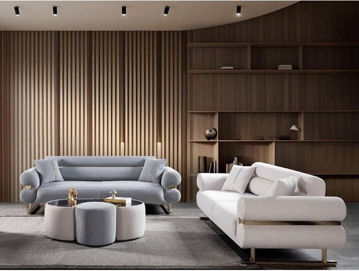 Xlmoebel Polstergarnitur Modernes 3-teilige Sofa-Set für stilvolles Wohnen, (Sofa-Set, 2-tlg., 3-teilig), Made in Europa
