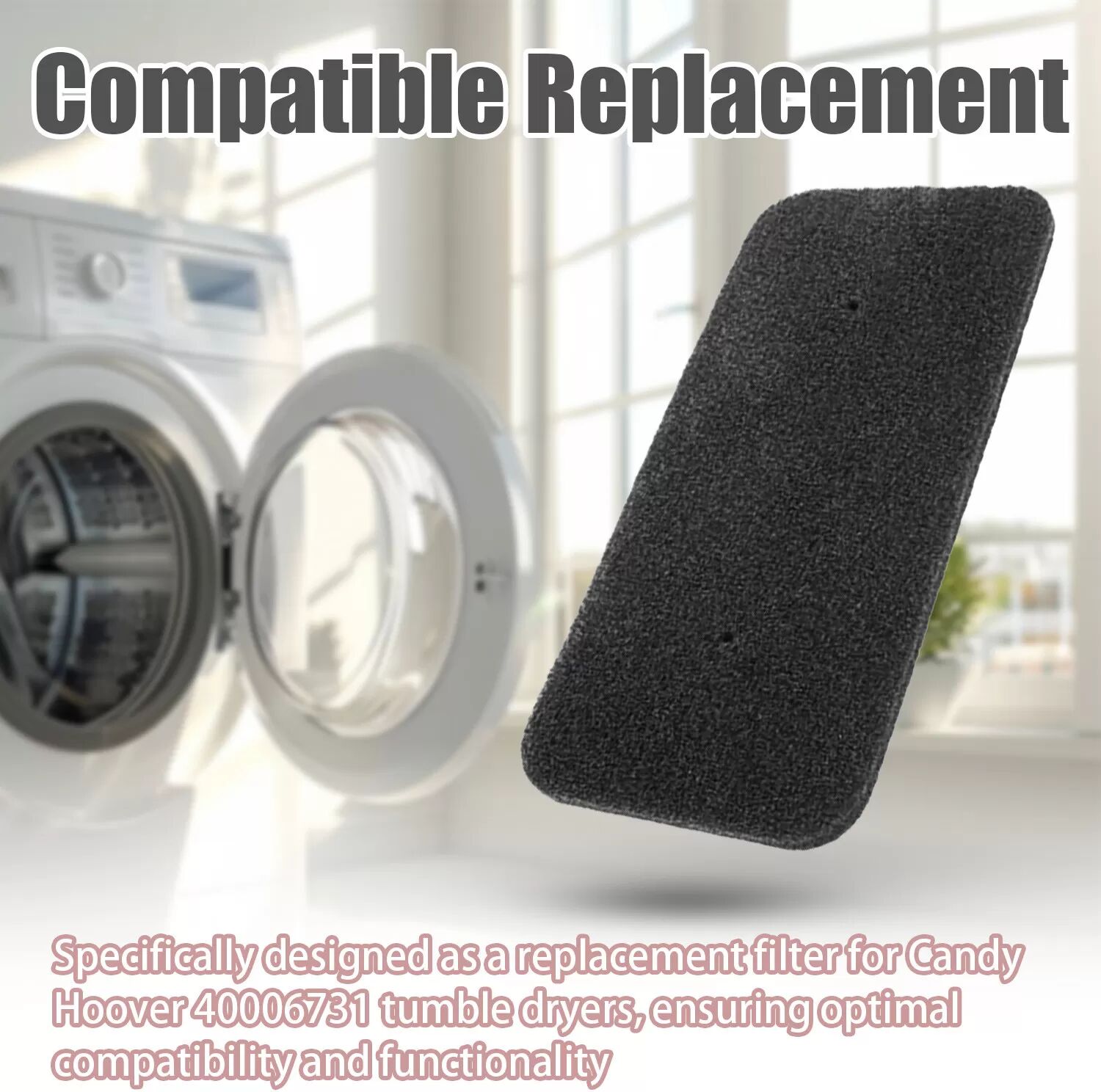 INF Filtre pour sèche-linge Candy Hoover 40006731 Paquet de 6