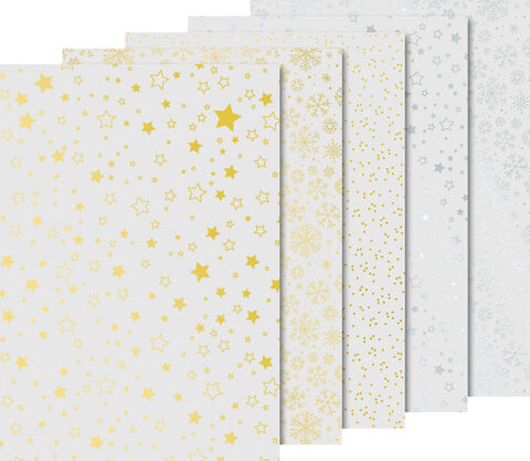 Heyda Transparentpapier "Sternenglanz", 21 x 29,7 cm, 10 Blatt