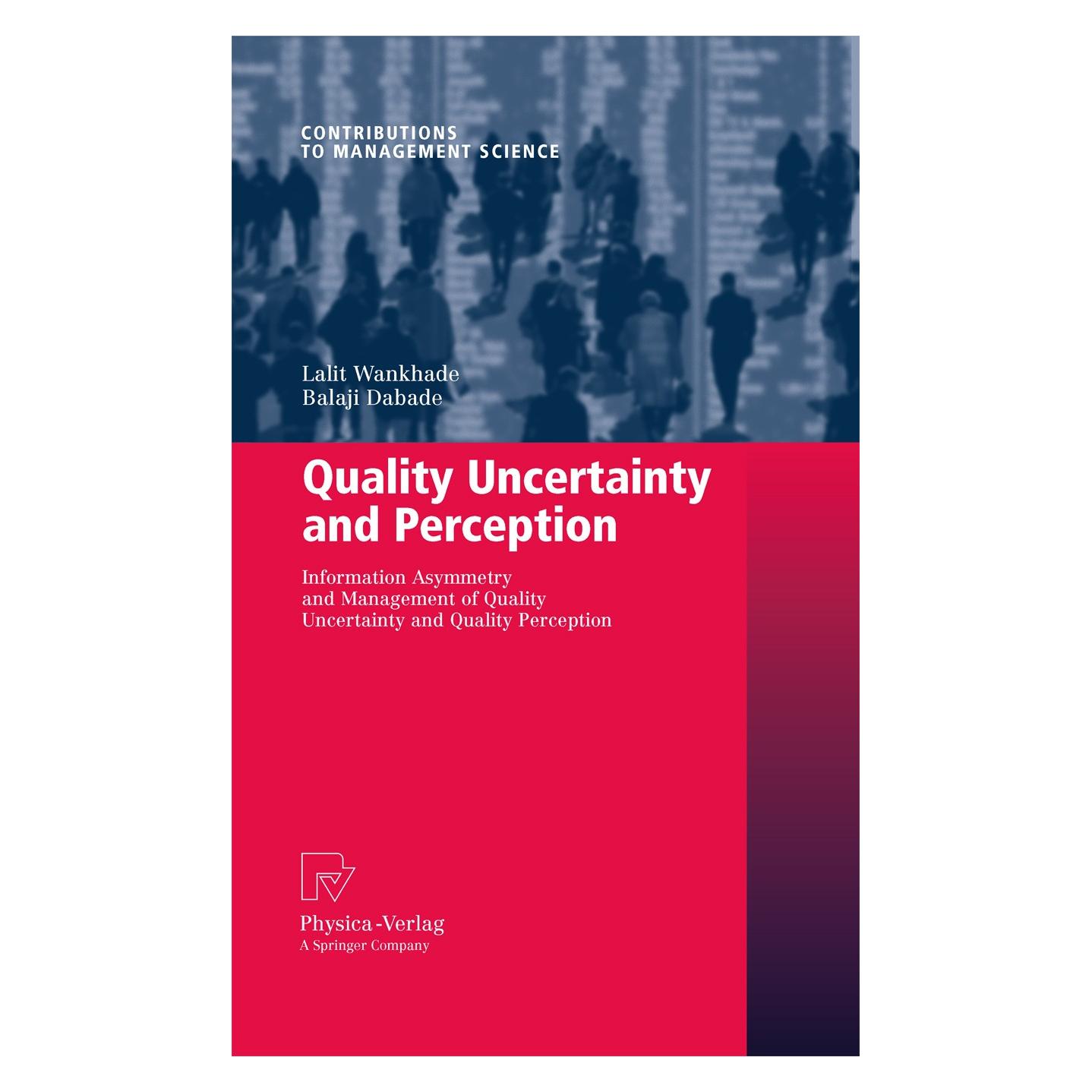 Springer Quality Uncertainty and Perception (Englisch, Hardcover, Balaji Dabade, Lalit Wankhade) (9783790821949)