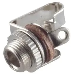 Einbau-Klinkenbuchse, 3,5mm, 2 polig, Mono, Lötmontage