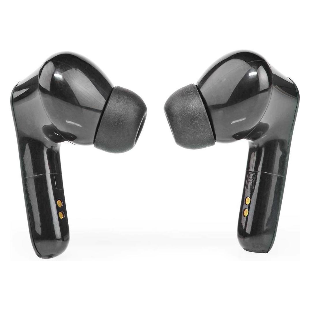 Nedis Vollständig drahtlose Kopfhörer | Bluetooth | max. Batteriespielzeit: 5 Std | Berührungssteue (ANC, 5 h, Kabellos) (HPBT5060BK)