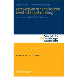 Perspektiven der empirischen Berufsbildungsforschung, Fachbücher von Esther Winther, Manfred Prenzel