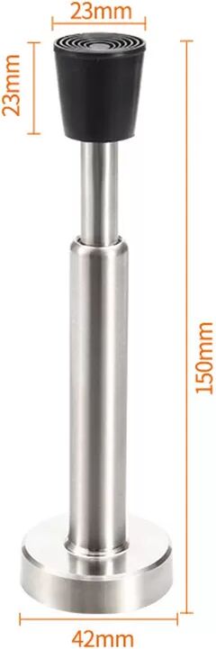 INF Butée de porte hydraulique avec ou sans perçage Argent 15 cm