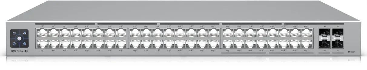 Ubiquiti UniFi USW Pro Max 48-Port Switch Layer 3, Etherlighting USW-Pro-Max-48-PoE