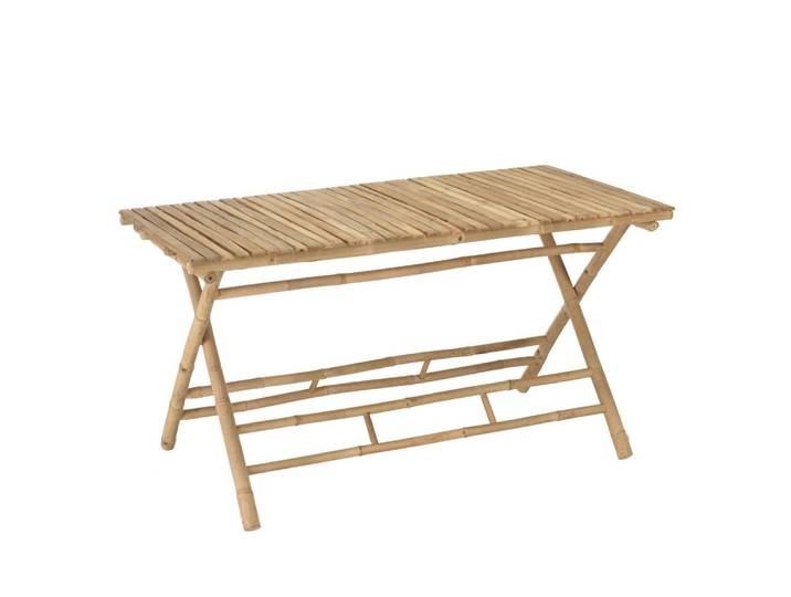 Table à manger pliante en bambou 140x70cm