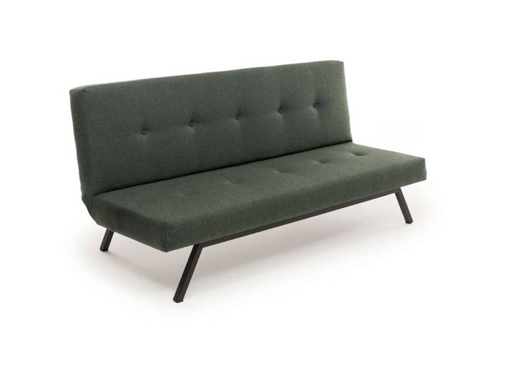 Bettsofa Zola Grün Leinenstoff B 180 T 64 cm - Bettsofa