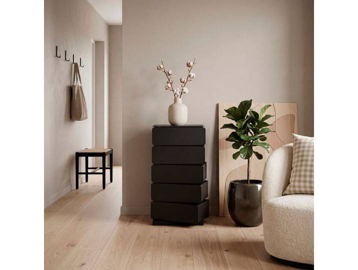 Kommode Joey 5 Schwarz Metall Sideboard