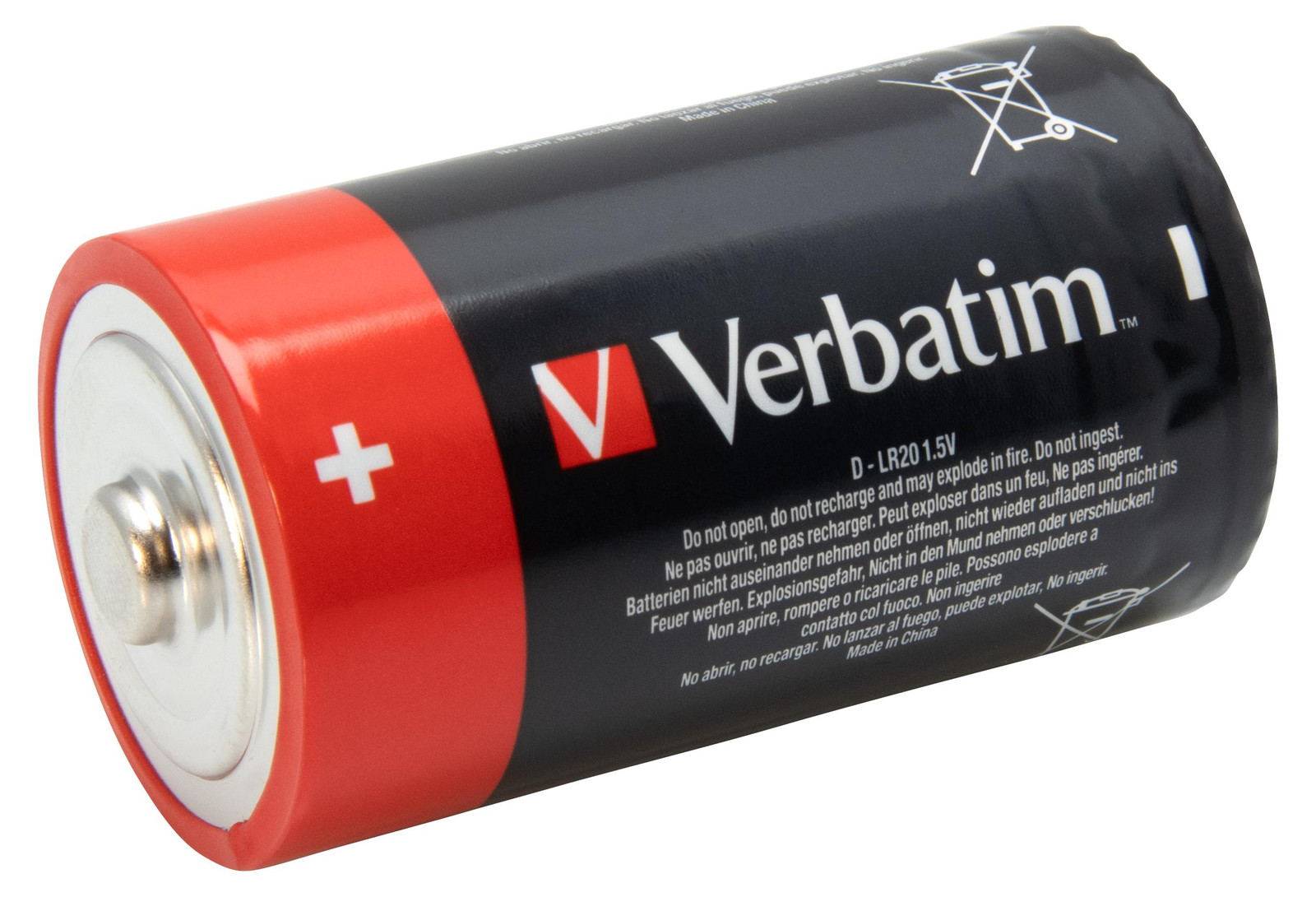 Verbatim Alkaline batterij D-LR20, 2 stuks