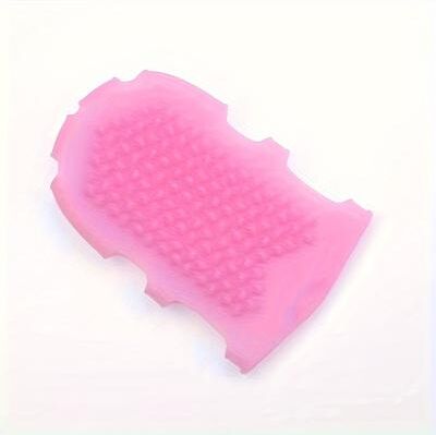 Handpicked Choices Silicone Body Scrub Glove Exfoliating Bath Brush For Smooth Skin pink silica Gel