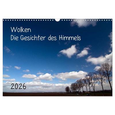Wolken - Die Gesichter des Himmels (Wandkalender 2026 DIN A3 quer), CALVENDO Monatskalender