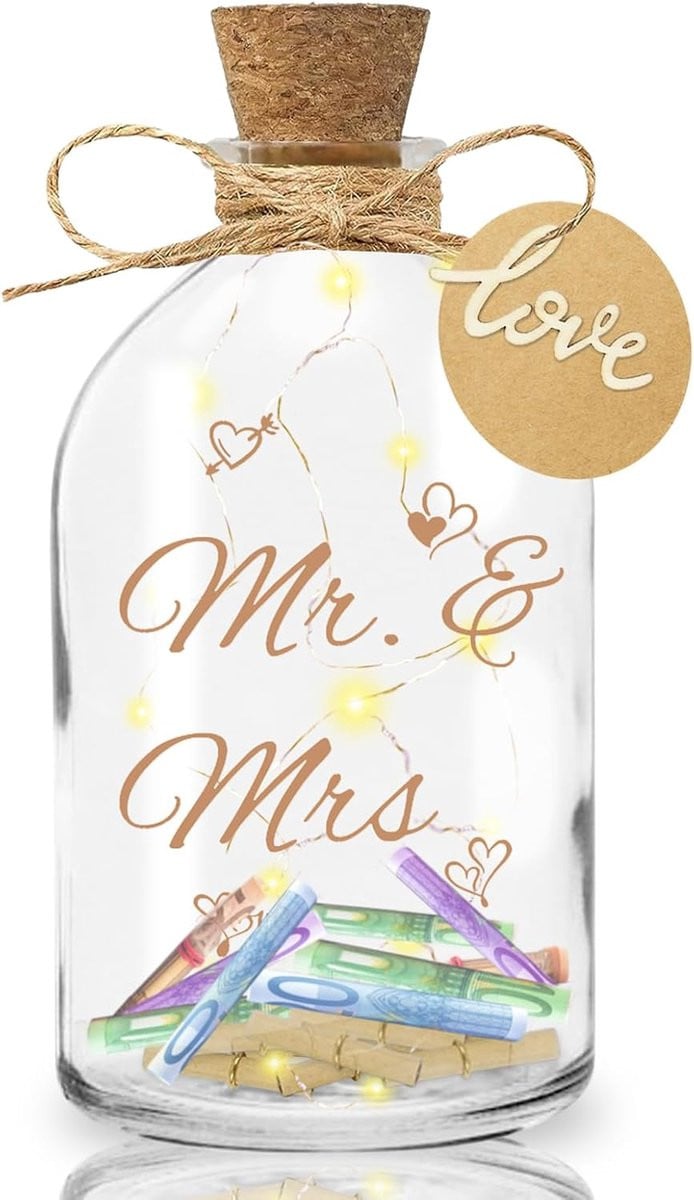LED Flesverlichting met Lichtketting - Decoratieve Verlichte Fles voor Bruiloften en Cadeaus