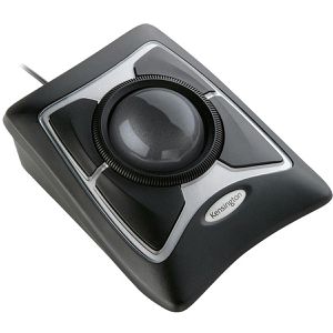 Kensington Maus Expert Mouse Trackball, 64325, 4 Tasten, Scroll-Ring, 400 dpi, mit Kabel, schwarz