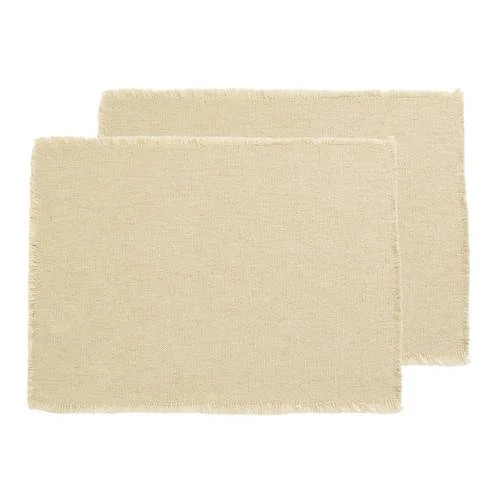 NOUS Living Juno placemat set van 2 - ecru