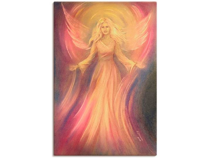 Wandbild ARTLAND Engel Licht Liebe - Spirituelle Malerei , pink (farbe bild(er): pink), B:40cm H:60cm, Bilder, Wandbild, als Alubild, Leinwandbild in verschied. Grössen