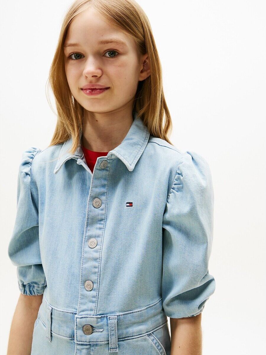 TOMMY HILFIGER Robe denim manches aux coudes