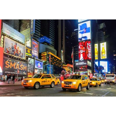 Fototapete PAPERMOON "New York Taxis", bunt, B:3m L:2,23m, Vlies, Tapeten