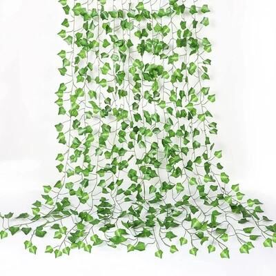 Uplifted Finds Botanical Ivy Creeper   Silk Foliage Evergreen Garland   Executive Balcony & Modern Sanctuary Decor ivy 12 Pcs