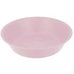 Monouso Wiederverwendbare Plastikteller Tief PP Mineral Pink Ø18cm (54 Stück)
