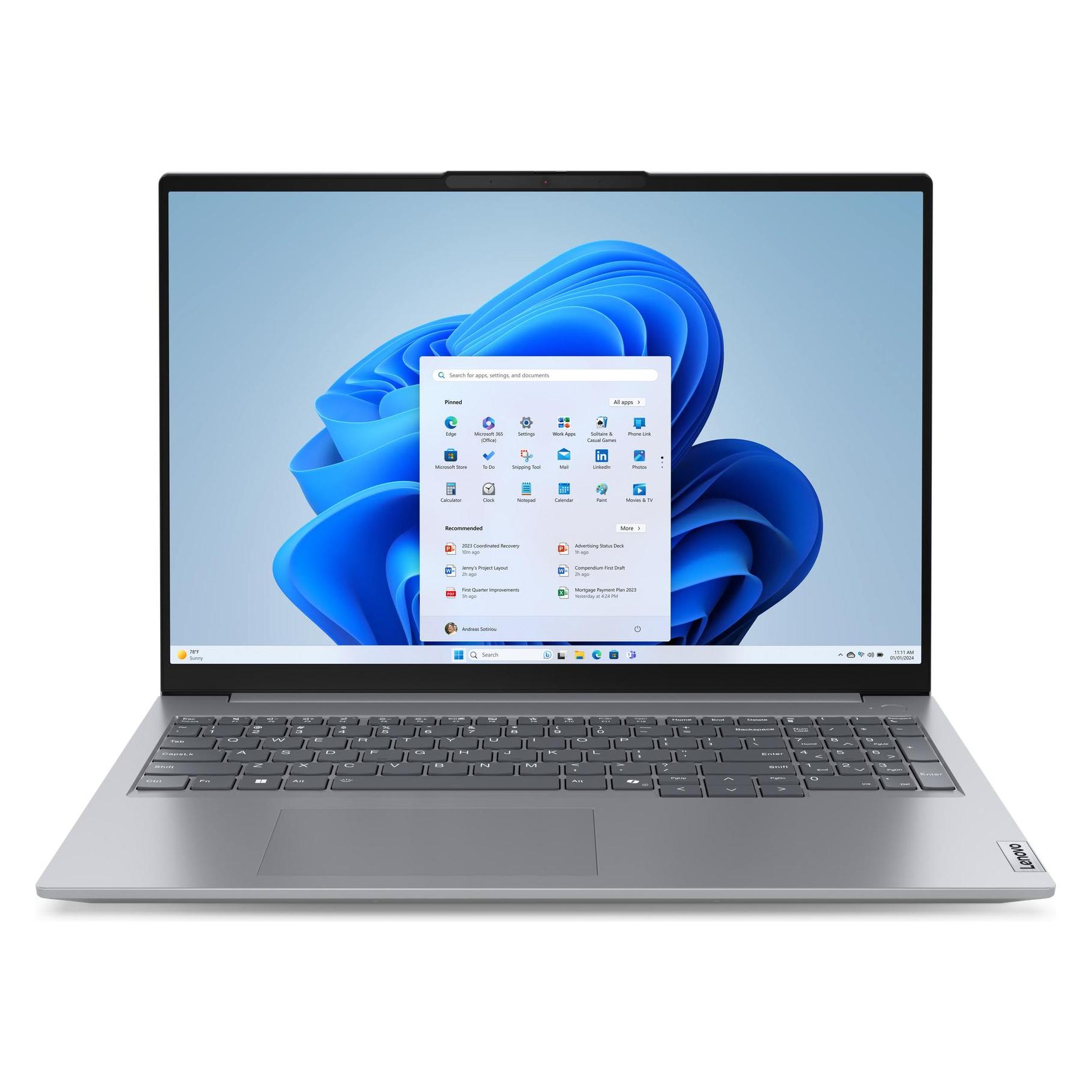Lenovo ThinkBook 16 Gen 7 (16", 512 GB, 16 GB, DE, AMD Ryzen 5 7535HS) (21MW001WGE)