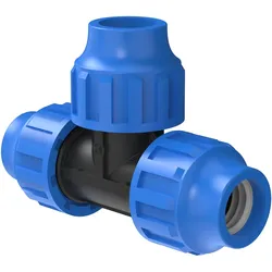 KIRCHHOFF T-Stück 25 x 25 x 25 mm für HDPE Bewässerungssystem, Gartenbewässerung in Trinkwasserqualität Made in EU