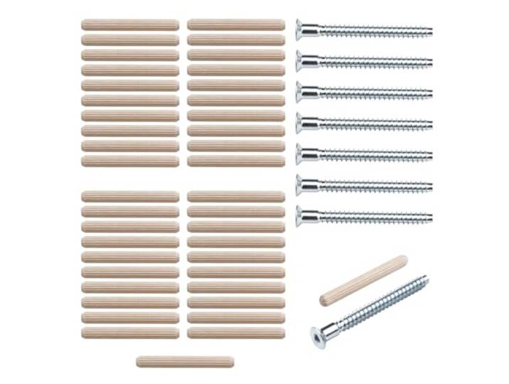 Kit de réparation/pièces de Rechange pour étagère IKEA KALLAX 4x4 – Vis (#104321) et chevilles en bois (#101339)