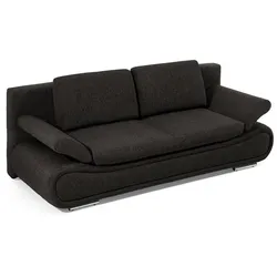 Schlafsofa Verdena Stoff Schwarz