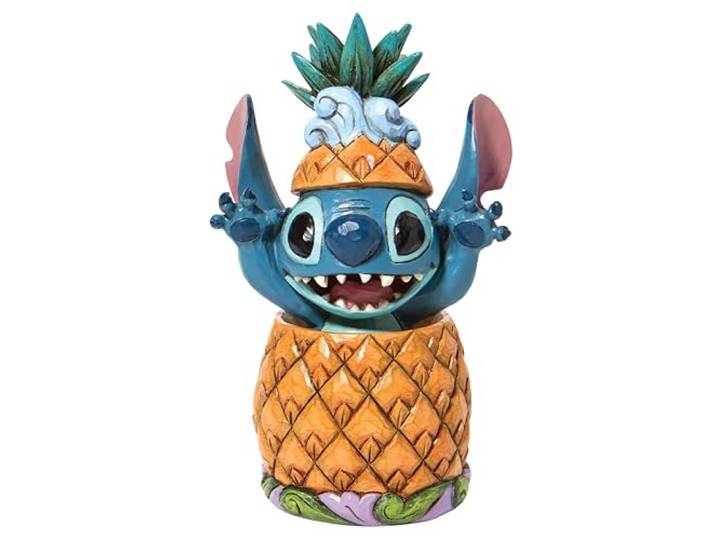 Disney Tradities Jim Shore Stitch In Een Ananasbeeldje Beeldje