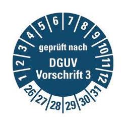 Hein 185695 Prüfpl.DGUV3,26-31,bl,PF,Ø20mm,500/ROL (Türgriff) (185695)