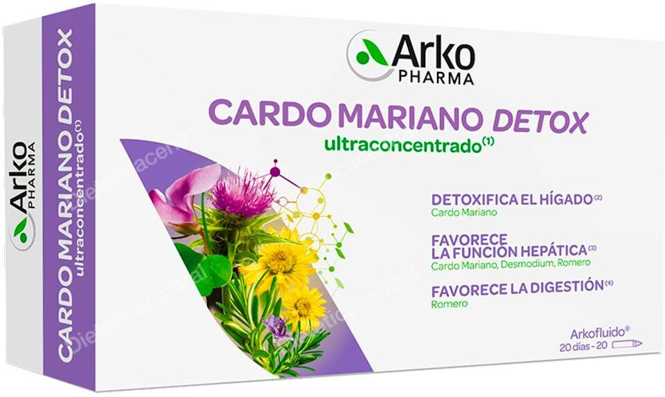 Arkopharma arkofluido cardo mariano 20amp. bio