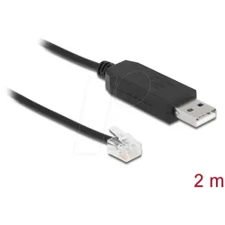 DELOCK 66737 - Adapterkabel USB zu Seriell, ESD Schutz, Leadshine, 2 m