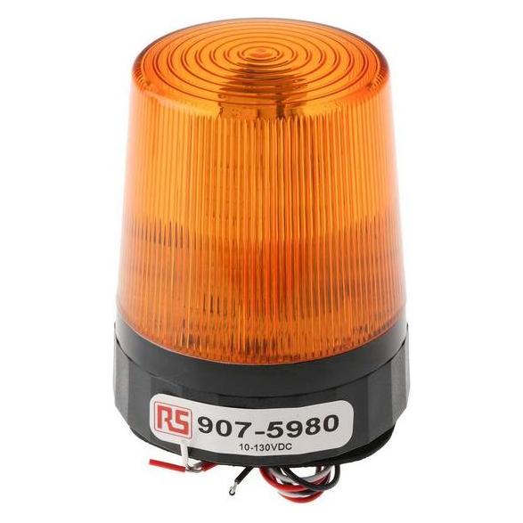 RS PRO LED Beacon, Amber, Tall Prof, 10-100Vdc (9075980)