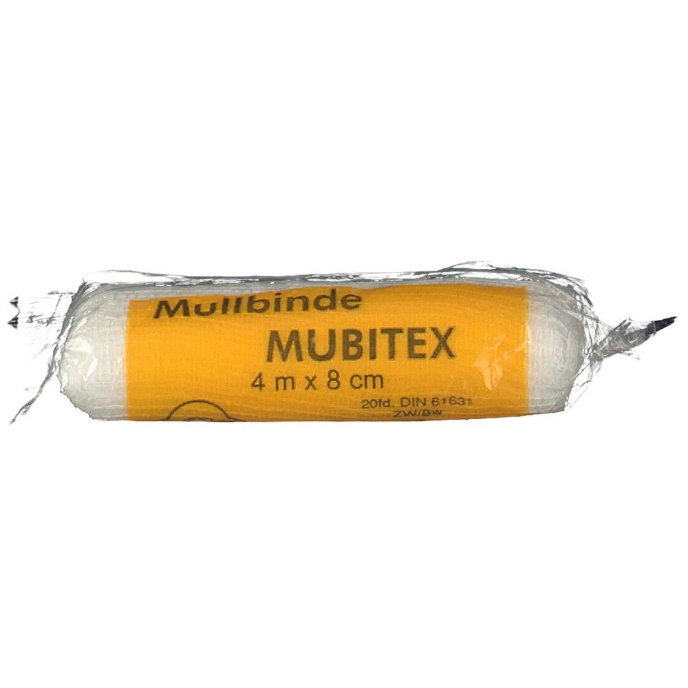 Mubitex Mullbinden 8 cm einzeln in Cello 1 St Binden