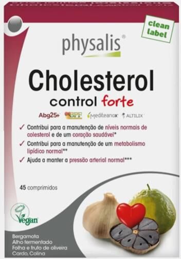PHYSALIS CHOLESTEROL CONTROL FORTE 45 COMPRIMIDOS