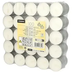 Papstar, Kerzen, Teelichter weiss (100x)