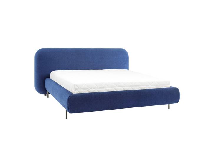 Petits-meubles Boxbett 180/200 Tobias Blau, Holz, 180x200 cm, Schlafzimmer, Bett, Boxspringbetten