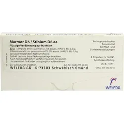 MARMOR D 6/Stibium D 6 aa Ampullen 8 ml