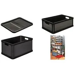 keeeper, Aufbewahrungsbox, Deckel ""roberta"" für Transportbox ""robert"", graphite für 45 Liter / 64 Liter Box, Material: PP (45 l)