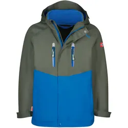 Trollkids Kinder Bryggen 3in1 Jacke - 98 - ivy/electric blue