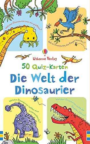 Sarah Khan - 50 Quiz-Karten: Die Welt der Dinosaurier - Preis vom 13.10.2026 19:28:25 h