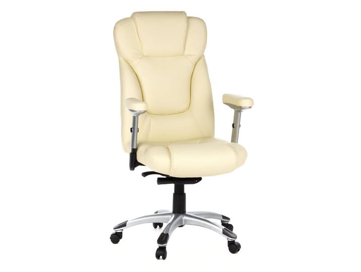 Siège De Bureau / Fauteuil De Direction Embassy 200\, Simili Cuir Crème Hjh Office