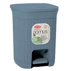 Stefanplast Domus 6L Badezimmer-Abfalleimer, Rauchblau