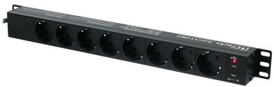 the t.racks Power 8 S USB-C Schwarz