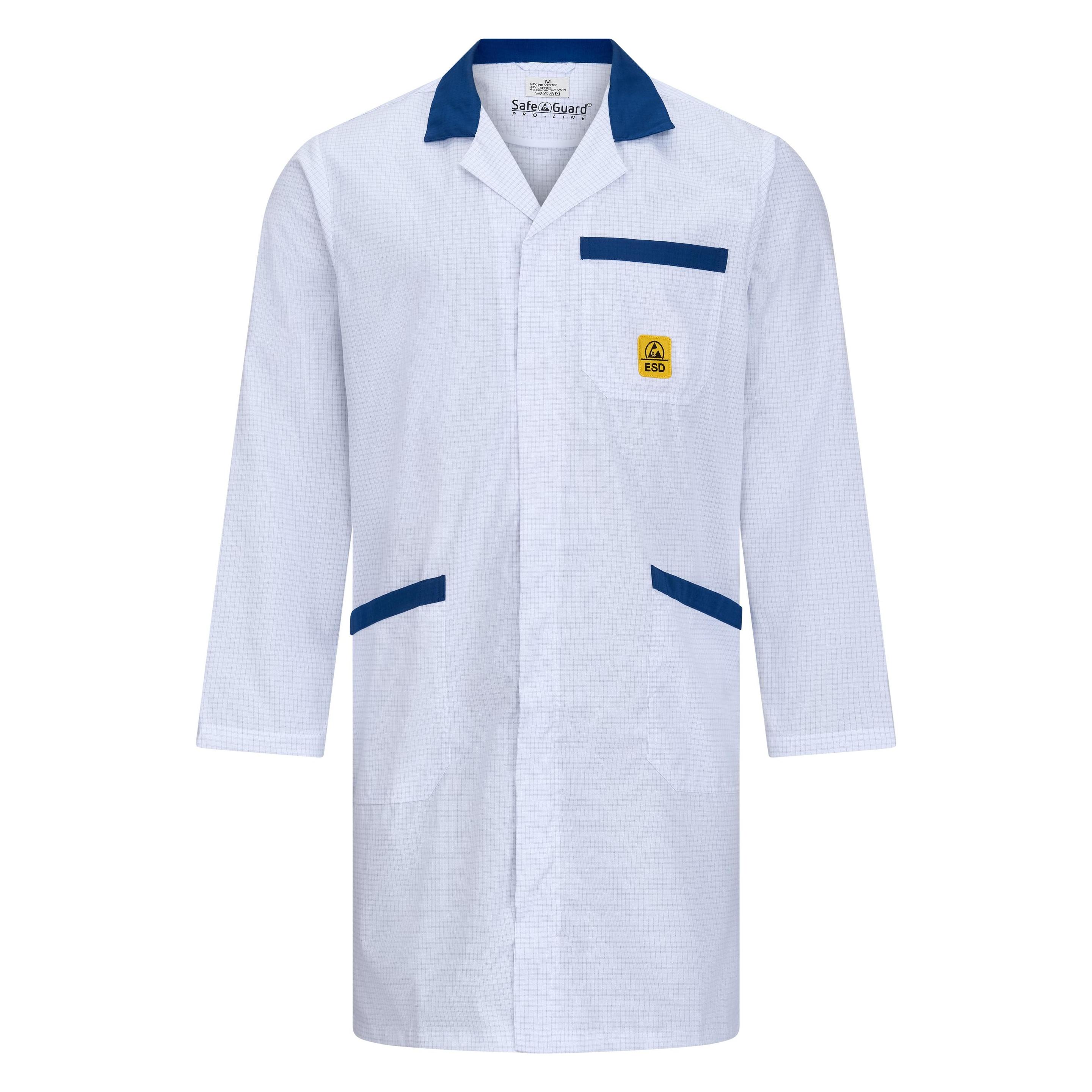 Top Swede ESD-Arbeitsmantel "Pro-Line, weiss/blau Grösse 5XL (5XL) (SG-AM-WEBL-146-L-PRO LINE-5XL)