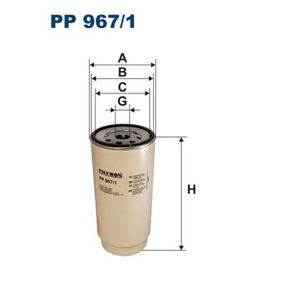 FILTRON Kraftstofffilter pp9671 für DAF FAW MAN CHTC AUTO