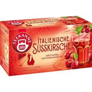 Teekanne Tee Italienische Süßkirsche, Früchtetee, 45 g, 20 Beutel