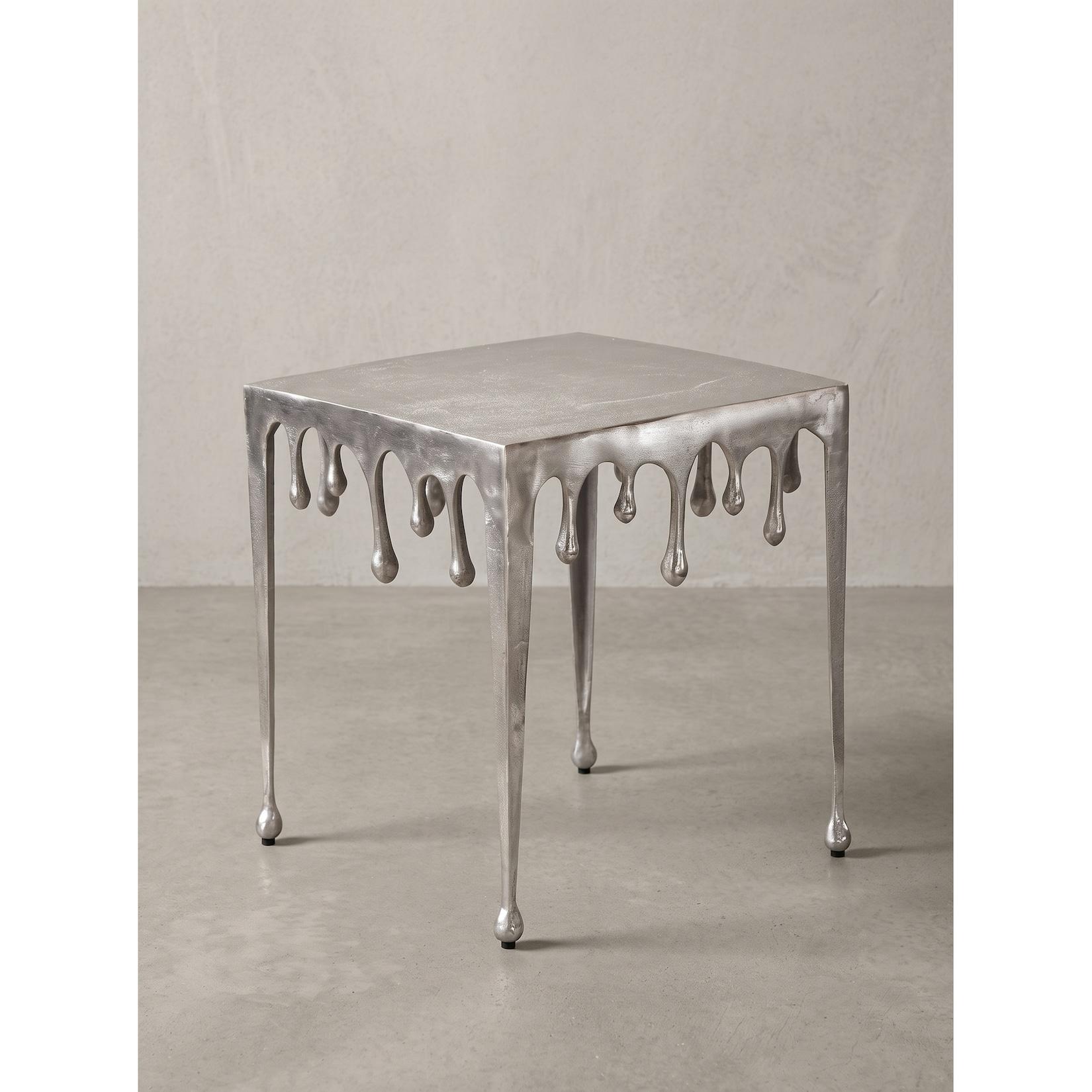 Beistelltisch Aluminium Silber 45,5x45,5x51 cm - GARD Kadima Design