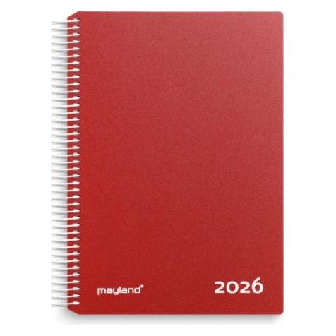 Mayland-Burde Timekalender rød PP-plast 2026 (26218010)