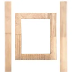 SIT Möbel Spiegel | rechteckig | Rahmen Mangoholz natur | B 68 x T 3 x H 79 cm | 20006-01