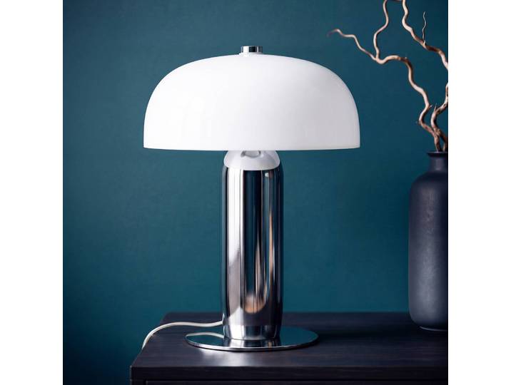 OSRAM Tischlampe Decor Arc, dimmbar, chrom / silber, für Wohn- / Esszimmer, Metall, Modern, Tischlampe
